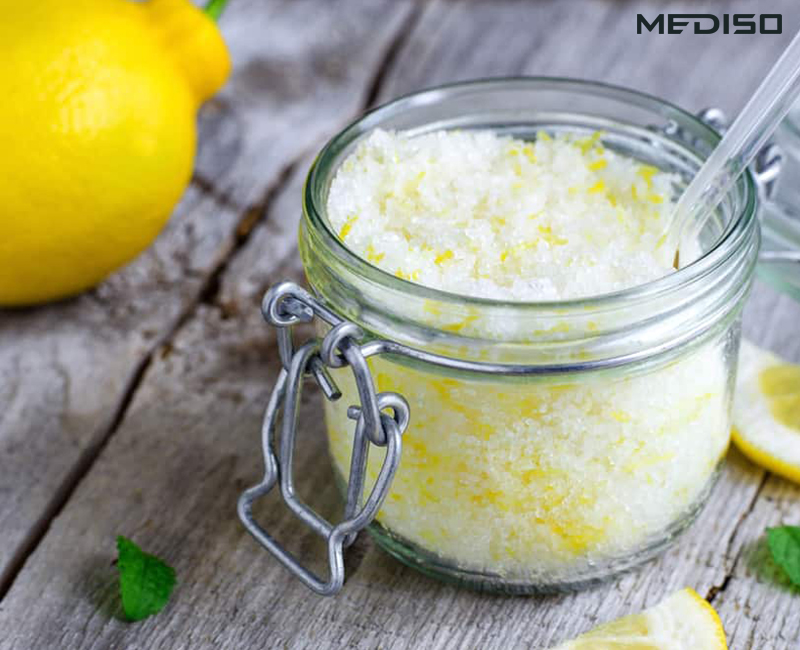 اسکراب لیمو و نمک